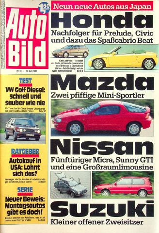 Deckblatt Auto Bild (24/1991)